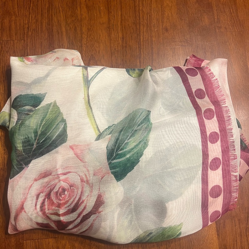 Dolce and Gabbana Floral Scarf